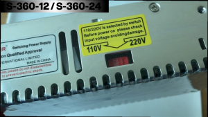 Nguồn xung tổ ong thương hiệu Sinotimer S-360-12 360W 12Vdc 30A SMPS cho dự án LED facade