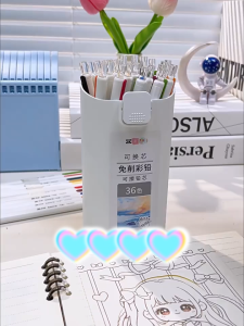 12/18/24/36 Erasable Colored Pencil Set With Sharpener Drawing Pencil Sketching Crafting Art Supply