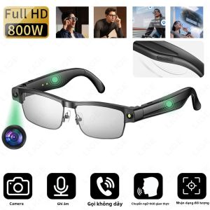 Kính Thông Minh AI 8MP HD Tích Hợp Camera Bluetooth Nghe Nhạc Gọi Điện Hỗ Trợ Dịch Thuật Cho Android Và iOS - Quay Video