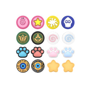 IINE ฝาจอยสติ๊กซิลิโคนสำหรับป้องกันสวิตช์2จอยสติ๊กสวิทช์น่ารักมือจับหนาจอยแพ็ด2นิ้ว