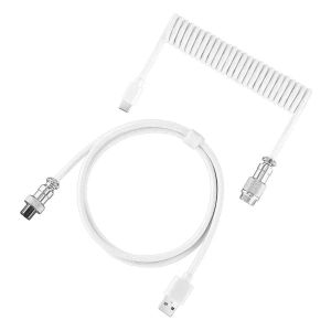 Mechanical Keyboard Coiled Cable Type-C USB Port Aviator Coiling Cable for Gaming and Desktop Computers