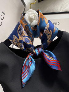 Silk Square Scarf 100%  Silk Womens Fashion Versatile Decorative Accessory for Suit Lightweight Gift Spring Autumn