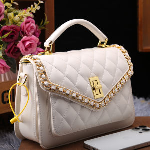 Fashionable Genuine Leather Shoulder Bag Womens Crossbody Large Capacity Handbag Stylish Korean Version  Style