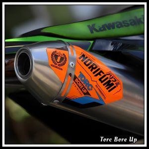 Knalpot Norifumi Torc Bore Up Semi Bending KLX140 KLX150 CRF150L WR155 DTRACKER150 VIAR CROSS X150