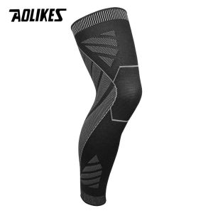 AOLIKES 1PCS Sports Full Leg Compression Sleeve Knee Brace Support Protector for Weightlifting Arthritis Joint Pain Relief