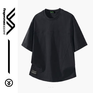 FINGERCROXX | Irregular Cut Loose Mens T-shirt