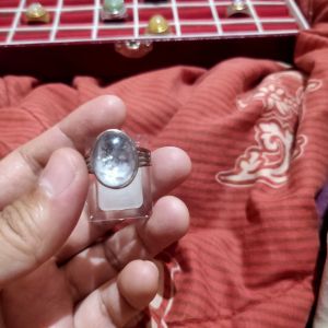 Cincin Akik Mewah Berkelas Batu Kristal Zamrud