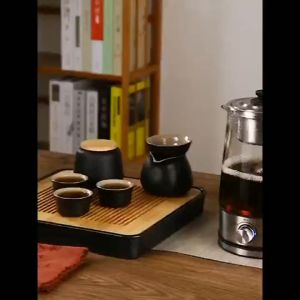 1.5L Tea maker black tea automatic cooking teapot glass electric teapot household Puer teapot set [teapot]