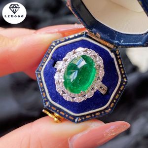 [Giảm Giá Hấp Dẫn + Hàng Có Sẵn]nhẫn Hở Đính Kim Cương Ngọc Lục Bảo Toàn Bộ Kim Cương Sang Trọng Cao Cấp Cho Nữ