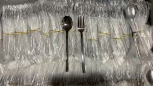 Korean Style Flatware Stainless Steel Dining Spoon and Fork