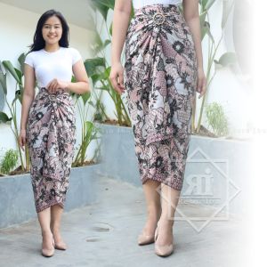 Rok Lilit Batik Modern Rok lilit Bawahan Kebaya wisuda Lamaran Kondangan Pesta Lainnya