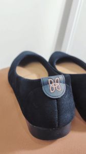 Hellona Sepatu Anak Gemini Flatshoes - Hitam Polos Sol Karet