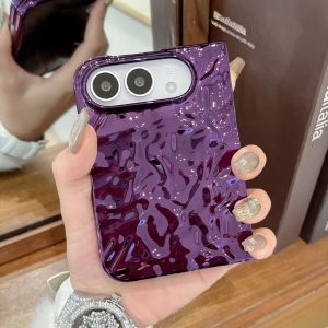 Ốp Điện Thoại iPhone Duo 18 Fold Mạ Điện Tạo Hiệu Ứng Gợn Sóng Nước Mỏng Chống Sốc Bảo Vệ Mặt Trước Và Mặt Sau Thiết Kế Vân Nổi.