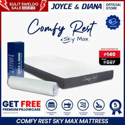 [Vacuumed Comfy Rest Sky Max] Joyce & Diana Comfy Rest Sky Max Mattress 4/6 inches Foam Mattress