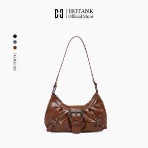 【HOTANK】crossbody bag ผู้หญิง กระเป๋าหนังถุงหูหิ้วกระเป๋าสวยๆ