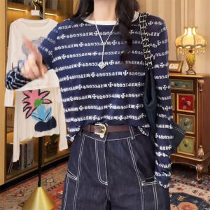 Retro Anti-Aging Casual Design Slim Soft Sun Protection Top Womens Summer New Korean Style Casual Top Comfortable Breathable