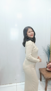 Arisha Casual Long Dress Wanita Knit/ ZolLaris