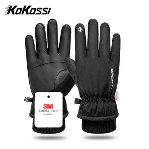 KoKossi Winter Waterproof Windproof Full Finger Outdoor Sports Warm Snow Skiing Gloves Touch Screen Thermal Warm Gloves Cycling