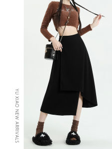 YUXIAO | Autumn New Large Size High Waist Slimming Skirt