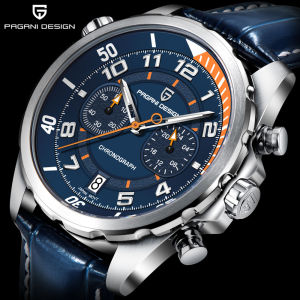 PAGANI DESIGN VK64 Chronograph PD-1811 Watch for Men Quartz Luminous Waterproof Stainless Steel PU Leather Black Blue Green Calendar Sapphire Glass Impact Resistant