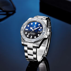 PAGANI DESIGN New Luxury Mens Mechanical Watch Stainless Steel Sapphire Automatic Watch 100M Waterproof Mens Mechanical Watch