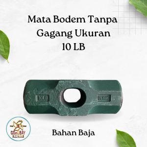 Kepala Palu Bodem Godam 10 Lb Besi Baja Tanpa Gagang Alat Hancur Batu