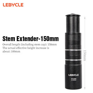 LEBYCLE | LEBYCLE Bike Stem Height Extender 150/180/210mm Aluminum Alloy Handlebar Rise Up Adapter 28.6mm Fork Stem Extension Bike Parts