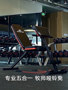 Folding Home Gym Fitness Chair Dumbbell Fitness Chair Site-up Aid Multifunctional Fitness Equipment