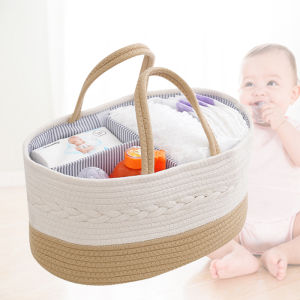 AIYANG | Giỏ Đựng Đồ Cho Bé Sợi Bông Dệt Tay
