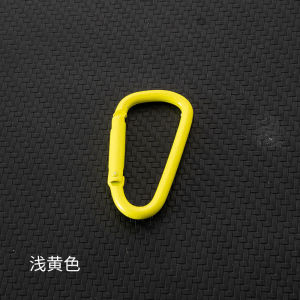 10 PCs Color D-Type Carabiner Aluminum Alloy Safety Catch Spring Hooks Water Kettle Hanging Buckle Outdoor Backpack Luggage Buckle