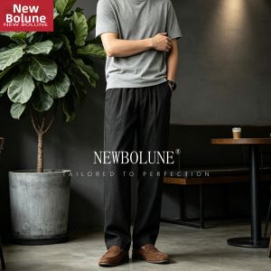 NEW BOLUNE | Retro Linen Blend Summer Thin Pants