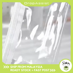 DROPASSIST 2096 Transparent PVC Large Capacity Student Stationery Pencil Case Zipper Storage Pouch