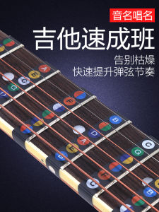 อุปกรณ์กีตาร์ Manle Instruments: สติกเกอร์คอร์ดตัวย่อสําหรับผู้เริ่มต้นปิ๊กกีตาร์ปรับแต่งแบบดิจิตอล