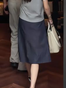 Korean Style Summer High End Design Suit Loose A-Line Midi Skirt Universal Wide Leg Pants High Waist Breathable Girl Women