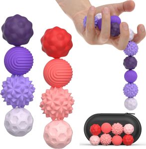 Magnetic Ball Fidget Toy Silicone Sensory Stress Relief Toys for Adults Teens with Autism Quiet Executive Desk Magnet Ball Gift