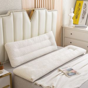 Double Size Long Pillow Parent-Child Couple Extended Rectangle Home Use Cotton Filled 1.2m 1.5m 1.8m Core Long Pillow