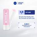 NIVEA Lip Rosehip Caring Lip Scrub 4.8g / Lip Care / Exfoliator / Moisturizing / Lip Balm / Rosehip Oil / Vitamin E. 