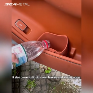 SEAMETAL Travel Car Trash Holder Door Pocket Bin Wet Dry Umbrella Storage