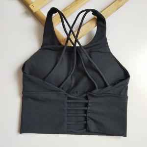 Beauty Back Style ~ Sports Intimates Spaghetti Strap Cross Back Yoga Clothes for Women Open Back Workout Bra Tank Top Small Slip Top