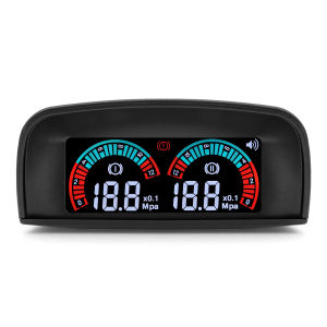 RYSJM | 12V 24V Dual LED MPA Oil Pressure Gauge Kit Digital Oil Pressure Meter Gauge With 2 Oil Pressure Sensor
