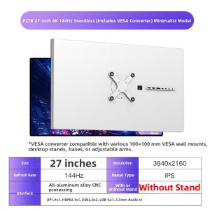 KUYCON | 4K 144Hz Monitor 27 Inch