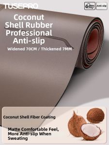 TUSI l Anti-Slip Natural Rubber Yoga Mat with Coconut Shell Diatom and PU