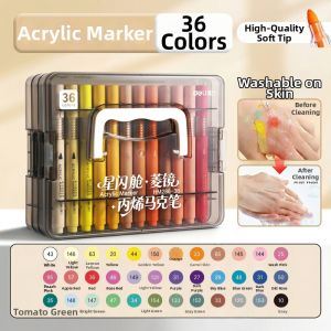 deli | Washable Non Bleed Stacking Liquid Watercolor Pen Soft Nib 2026 New Model