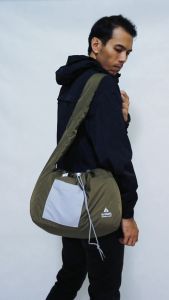 Arutala Adventure - Darkstride OLIVE Waterproof Slingbag Tas Selempang Pria Wanita