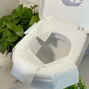Isi 1 Pcs Tisue Alas Duduk Kloset Travel Toilet Seat Cover Tisu Plastik Closet Disposable