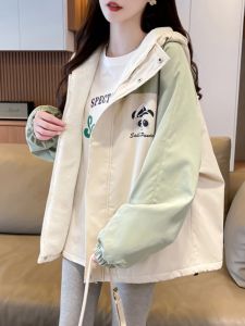 Thickened Fleece Spring Autumn Winter Jacket for Girls Junior High School Students Large Children Outerwear Workwear Coat