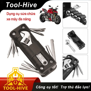 Bộ dụng cụ đa năng xe máy bộ sửa chữa xe có tuốc nơ vít dụng cụ sửa lốp xe máy đạp đường dài