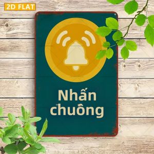 CIFbuy | Chuông Cửa Bằng Kim Loại Phong Cách Tây Ban Nha 2D Phẳng Hoa Văn Nghệ Thuật Cổ Điển Chống Thấm Nước Chống Gỉ Cho Phòng Khách Gia Đình Phòng Ngủ