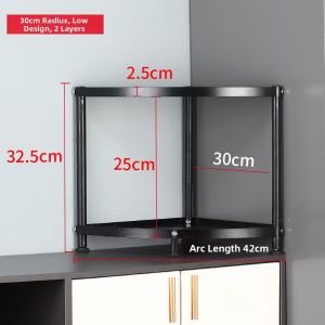 MOLORE | Stainless Steel Corner Bathroom Shelf Storage Rack