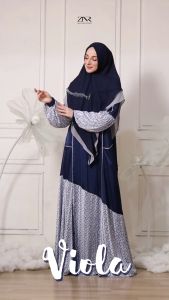 Gamis Syari Wanita Terbaru Lebaran | Viola Series by ZNR Muslimah
